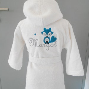 Christmas, customizable child bathrobe, baby Christmas gifts, embroidered bathrobe, birth gift, baby Christmas, personalized child gift, image 5