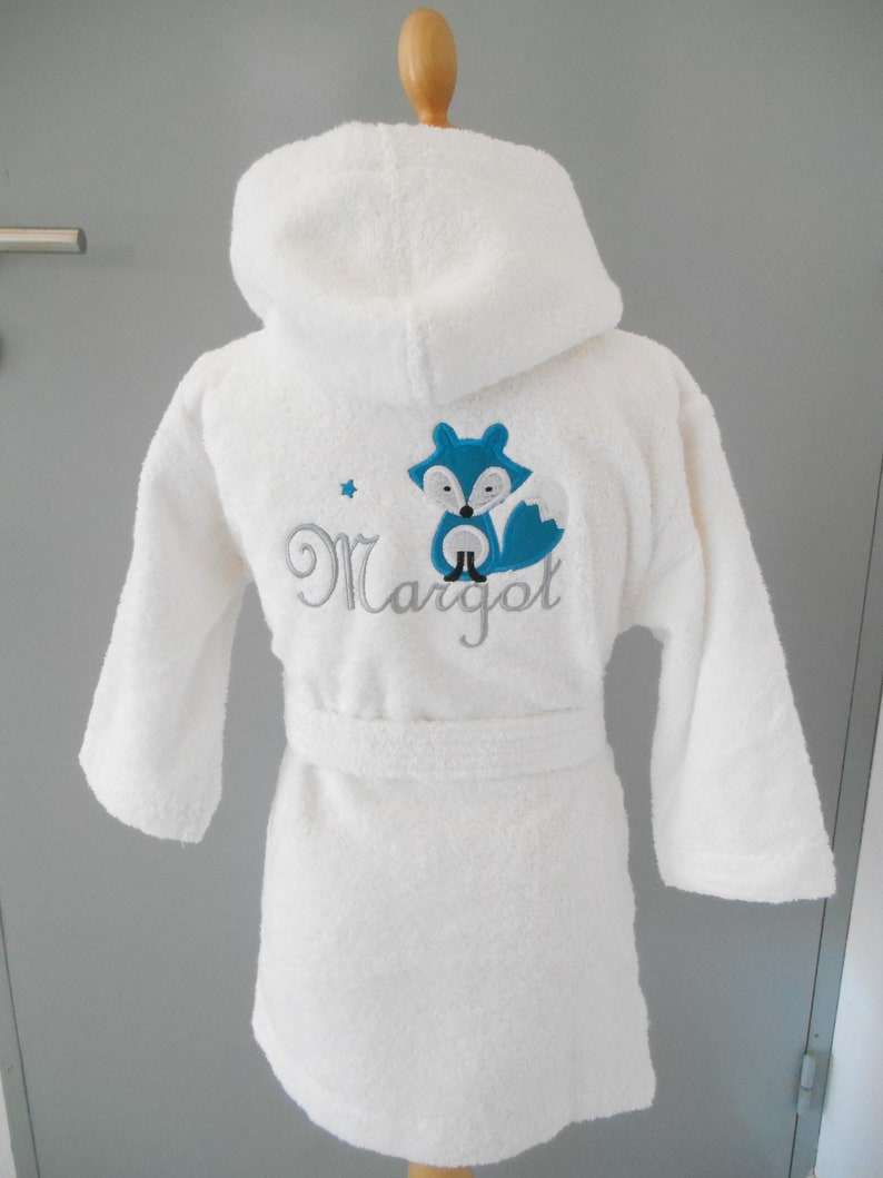 Christmas, customizable child bathrobe, baby Christmas gifts, embroidered bathrobe, birth gift, baby Christmas, personalized child gift, image 5