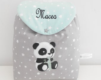 Personalisierter, bestickter Panda-Rucksack für Kinder, perfekt für Kita, Spaziergänge, Schule, Sport, Tanz, Vorschule, Snacks oder als Weihnachtsgeschenk.
