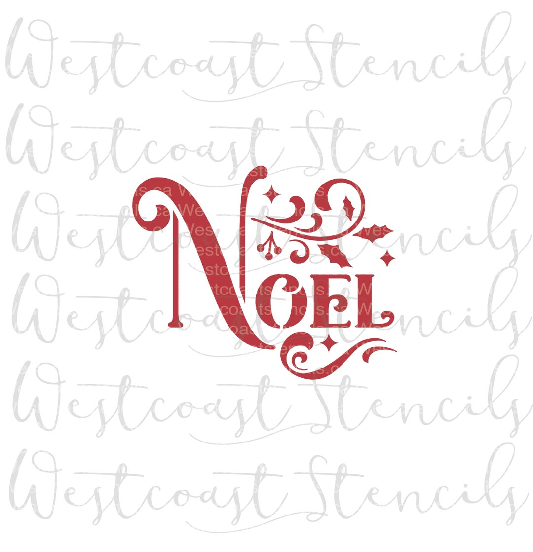 Christmas Noel Stencil Cookie Stencil - Etsy