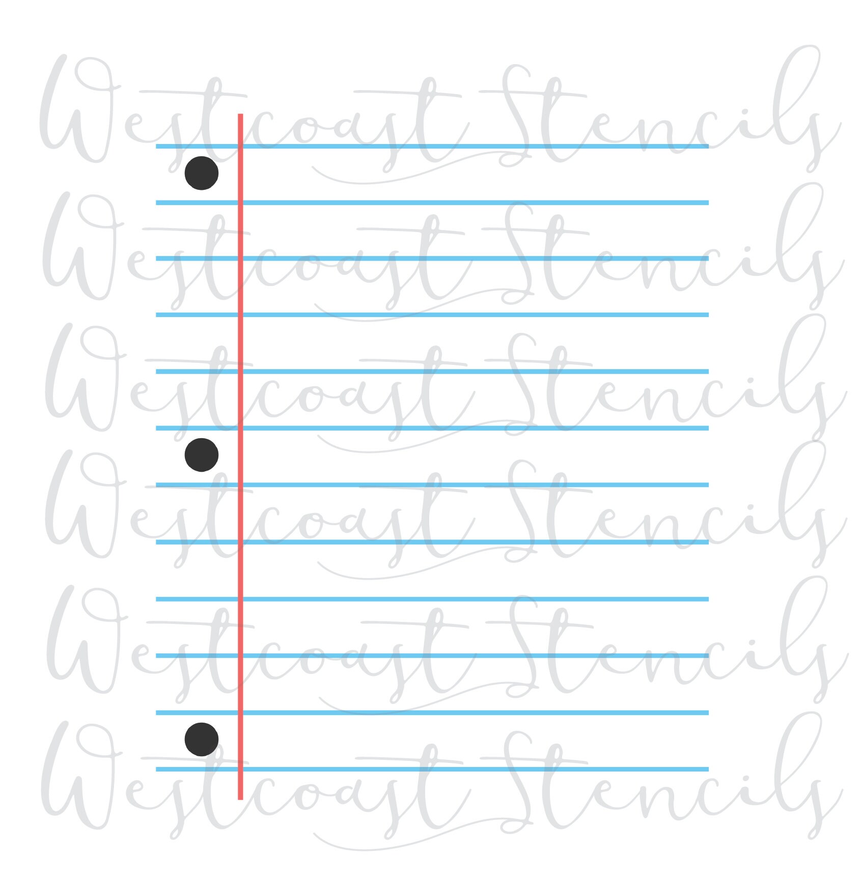 Lined Paper Stencil Notebook Stencil School Stencil 2 piece Etsy