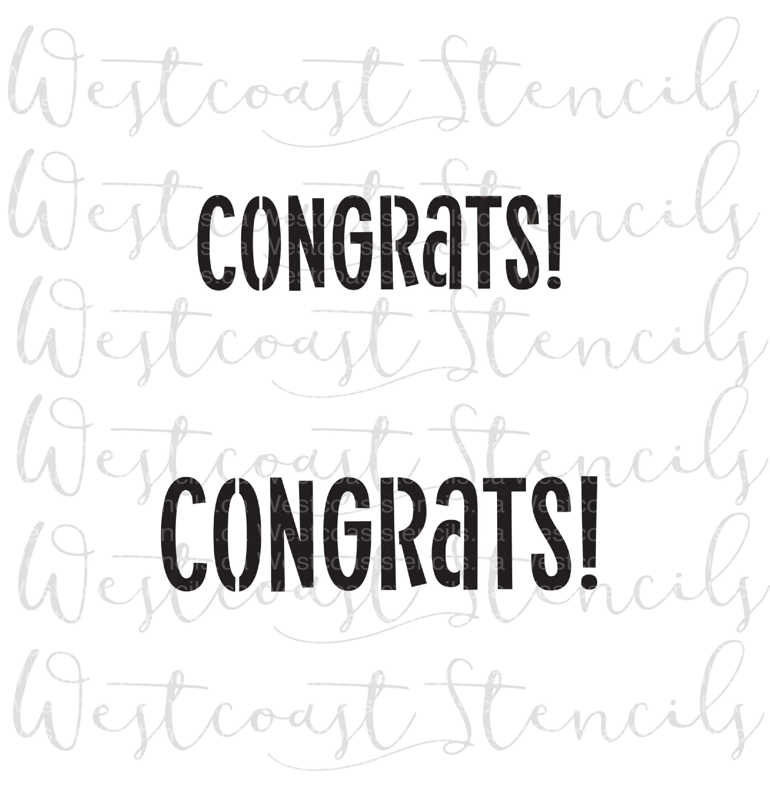 Congrats Stencil