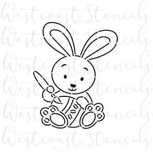 PYO Bunny Painting Egg Stencil, Easter, Cookie Stencil