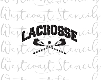 Lacrosse Stencil