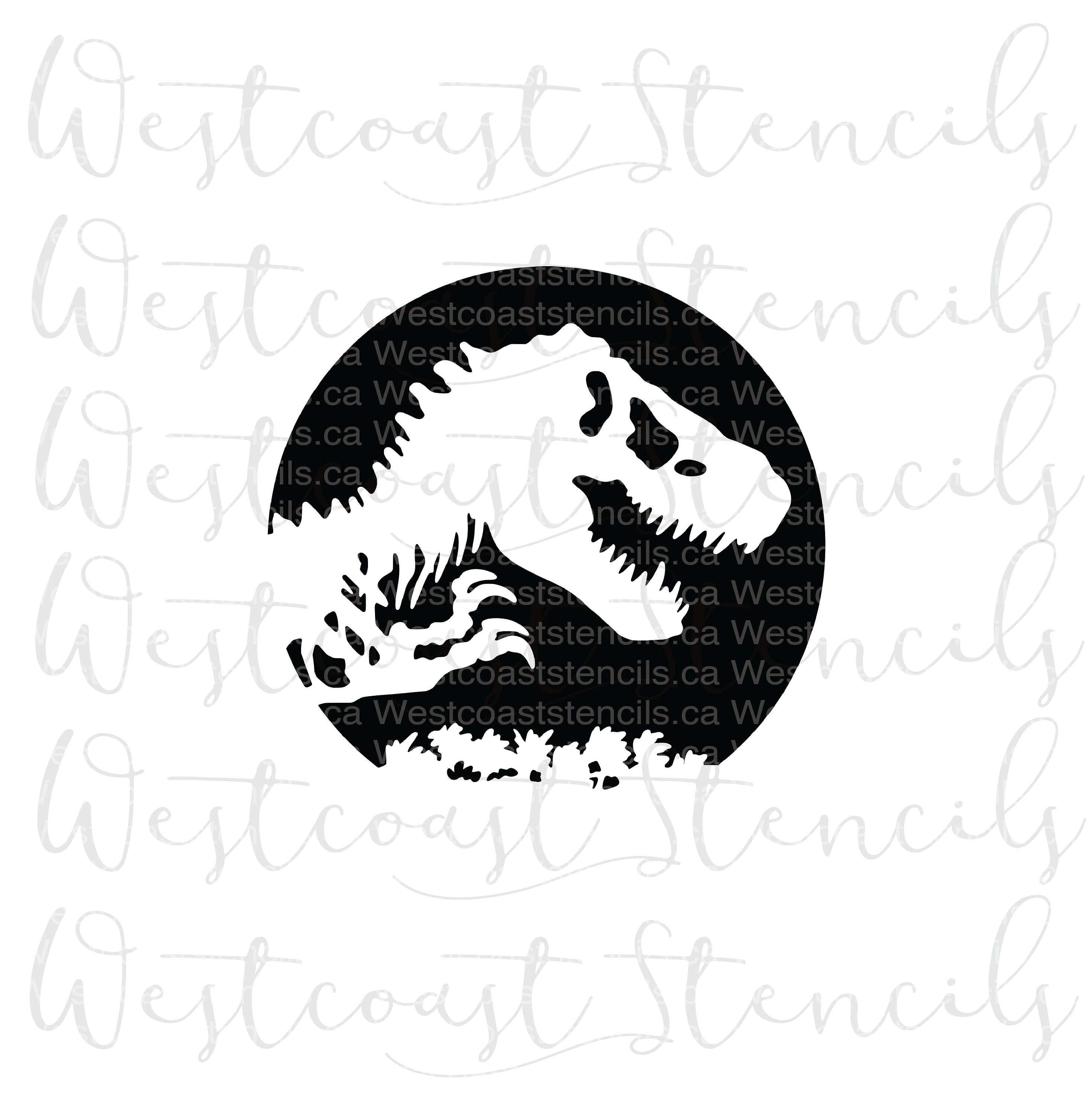 Trex Stencil dinosaur Stencil Etsy Trex Stencil dinosaur Stencil Etsy