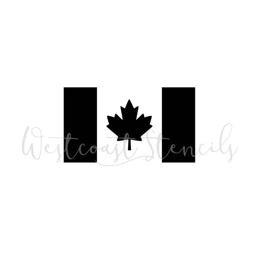 Canada Flag Stencil Canadiana Cookie Stencil Etsy Canada