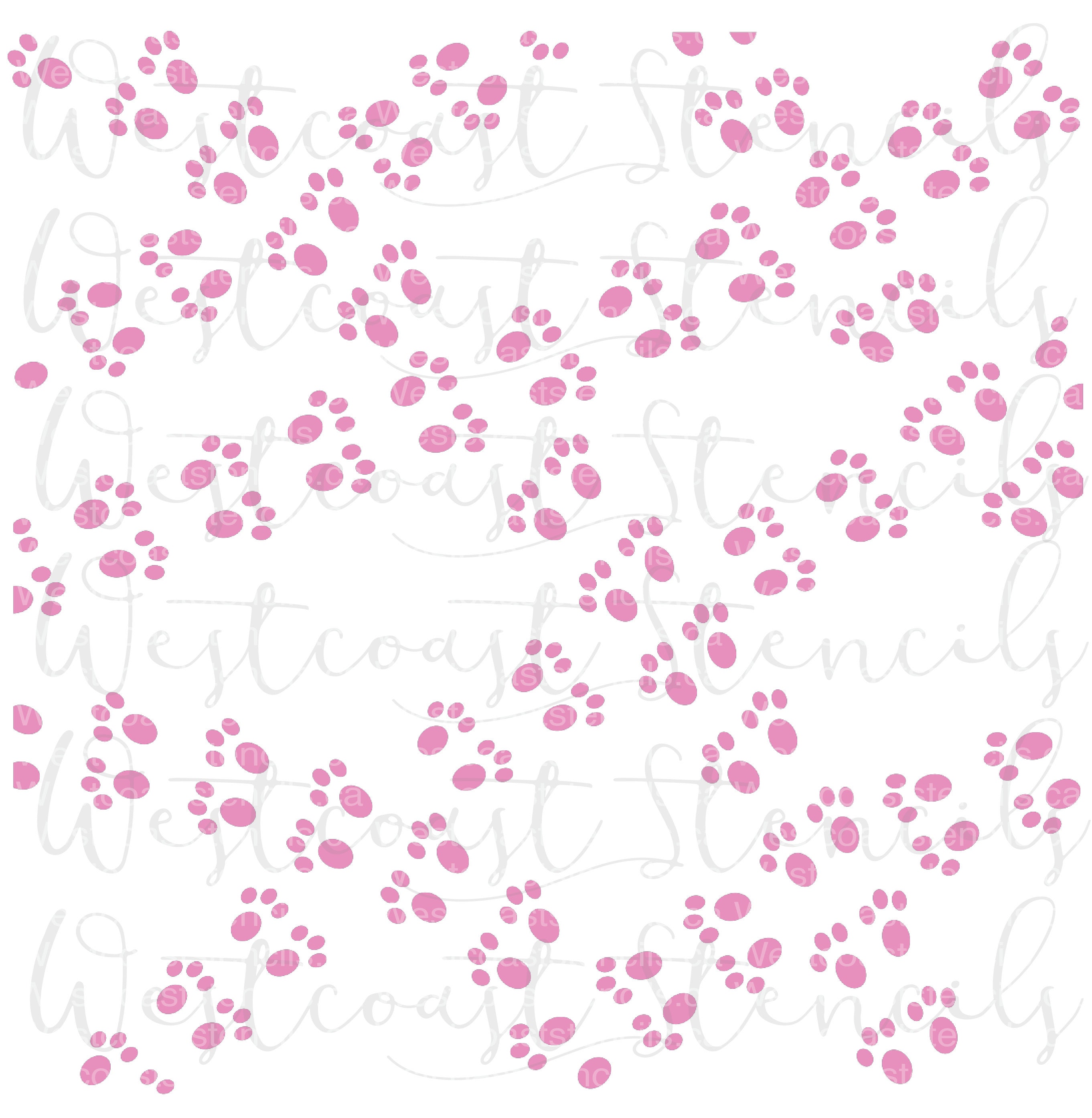 Bunny Footprints Stencil Easter Bunny Tracks Cookie Stencil Etsy