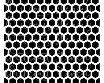 Honeycomb Stencil, 1 piece, Cookie Stencil