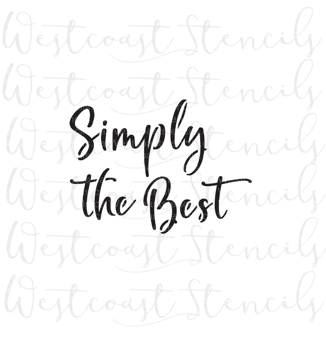 Simply the Best Stencil Schitts Creek Cookie Stencil Etsy