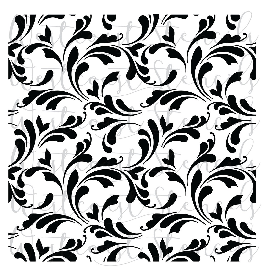 Filigree Background Stencil Cookie Stencil Etsy 12-filigree-patterns-for-cakes-template-photo-wedding-cake-lace