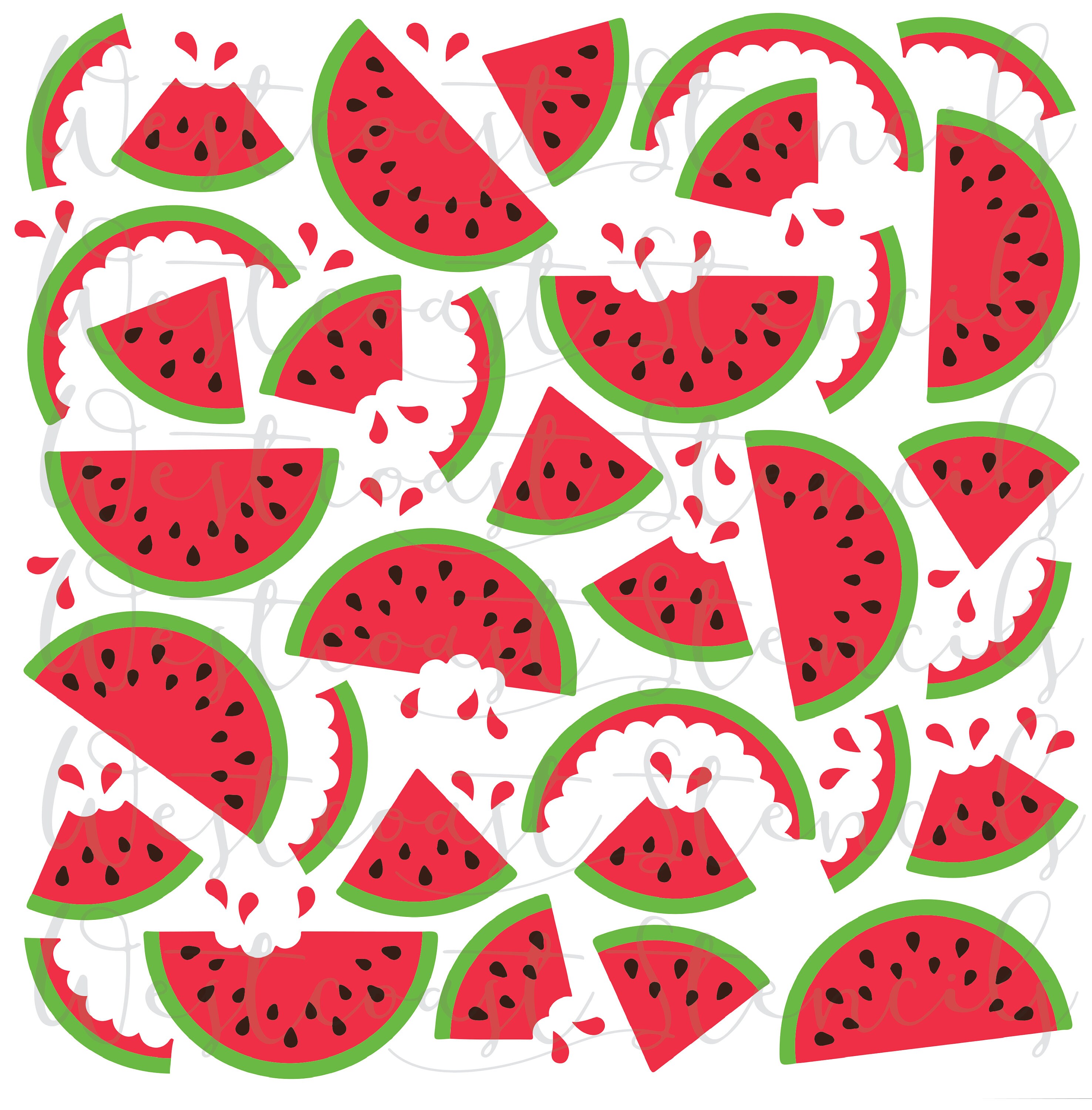 Watermelon Stencil 3 piece stencil Etsy