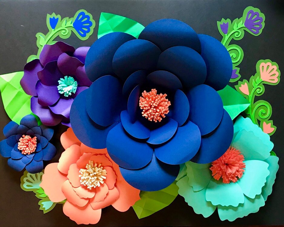 Paper Wall Flowers Perfect for Spring Home and Room Decor Etsy
