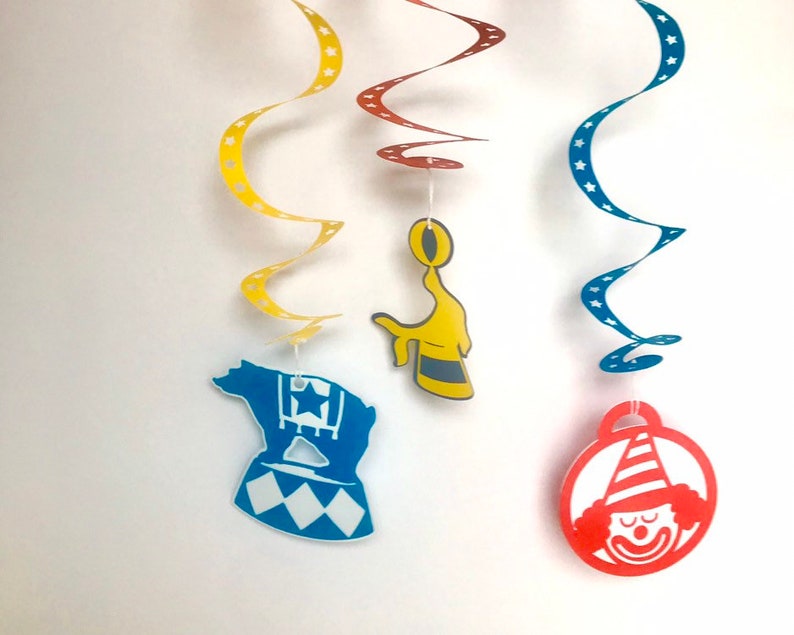 shower Circus Whirl Ceiling Danglers for party decorations or special occasion