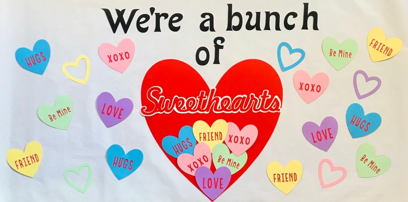 We’re a Bunch of Sweethearts Valentine Bulletin Board Set for School ...