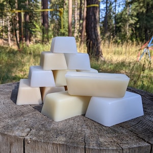 Gerecycled kaarsvet, 8-oz wasblokken, met de hand gegoten van weggegooide kaarsen en wasresten, duurzaam, milieuvriendelijk, kaarsen maken, handwerk