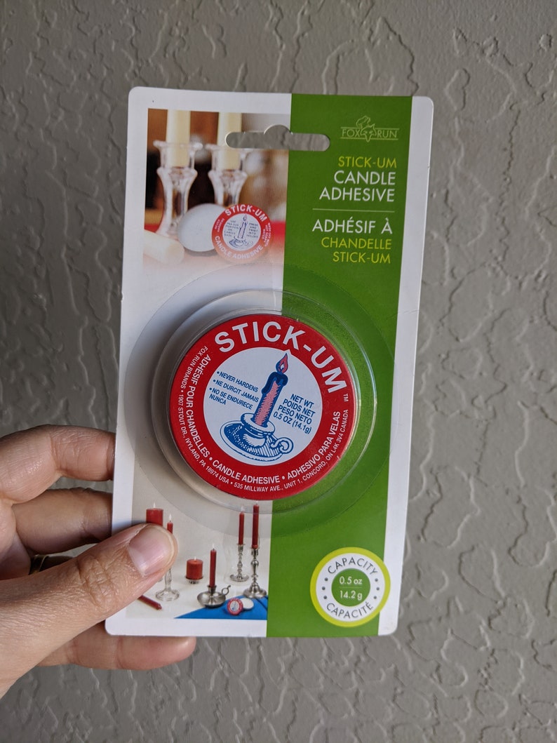 StickUm candle adhesive 0.5ounce tin product never Etsy