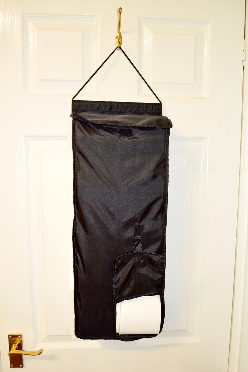 Hanging Toilet Roll Holder Organiser Storage bathroom fabric Etsy