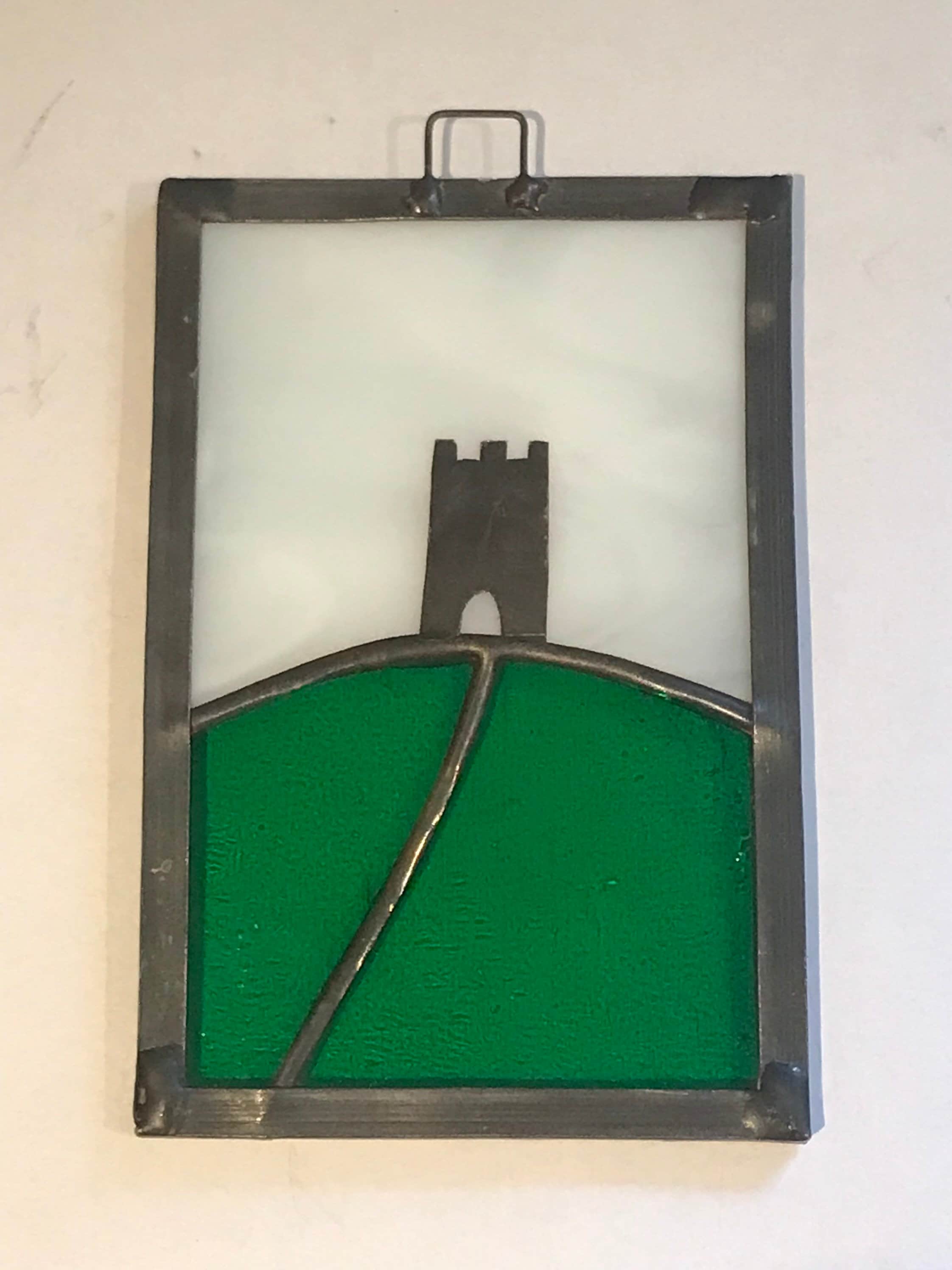 Stained Glass Glastonbury Tor. Etsy