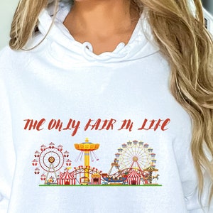 Fair Hoodie, Carnival Hoodie, Womans Hoodie, Mens Hoodie, Gift for Women, Gift for Men, Boardwalk Hoodie, Ferris Wheel Hoodie