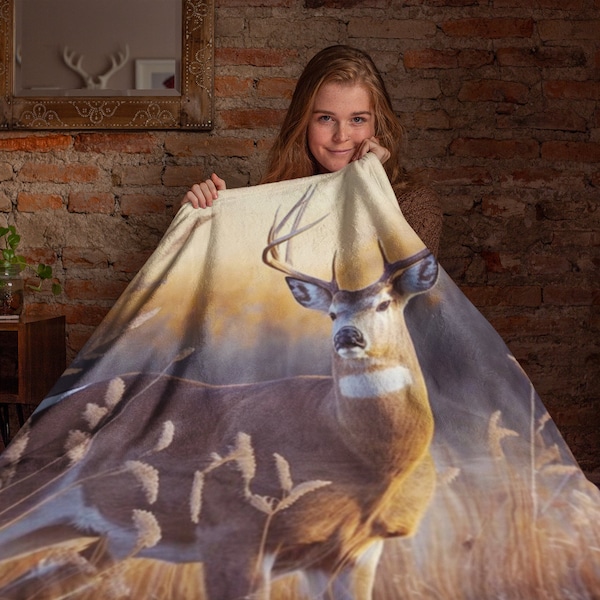 Deer Blanket Etsy