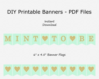 Mint to be printable | Etsy