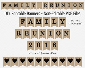 Family reunion banner | Etsy