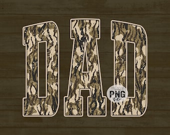 Dad Camo Png Father's Day Printable Design INSTANT DOWNLOAD