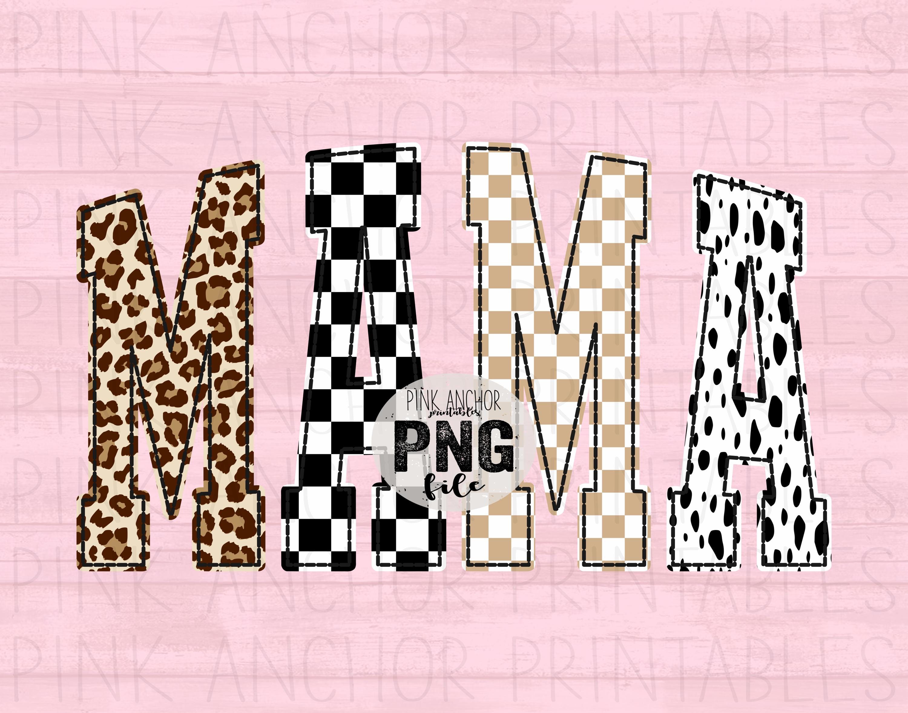 Instant Download Mama Cheetah Leopard Checker Beige Black Png Printable ...