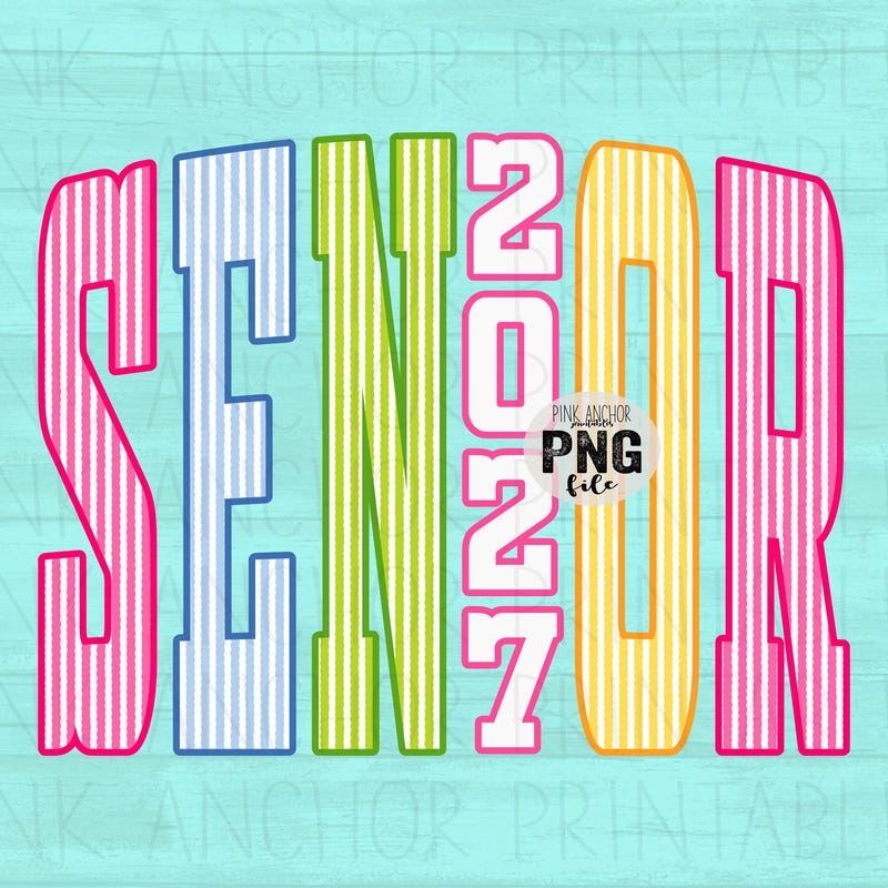Prinable Senior Letters Senior Printable Letters - Etsy