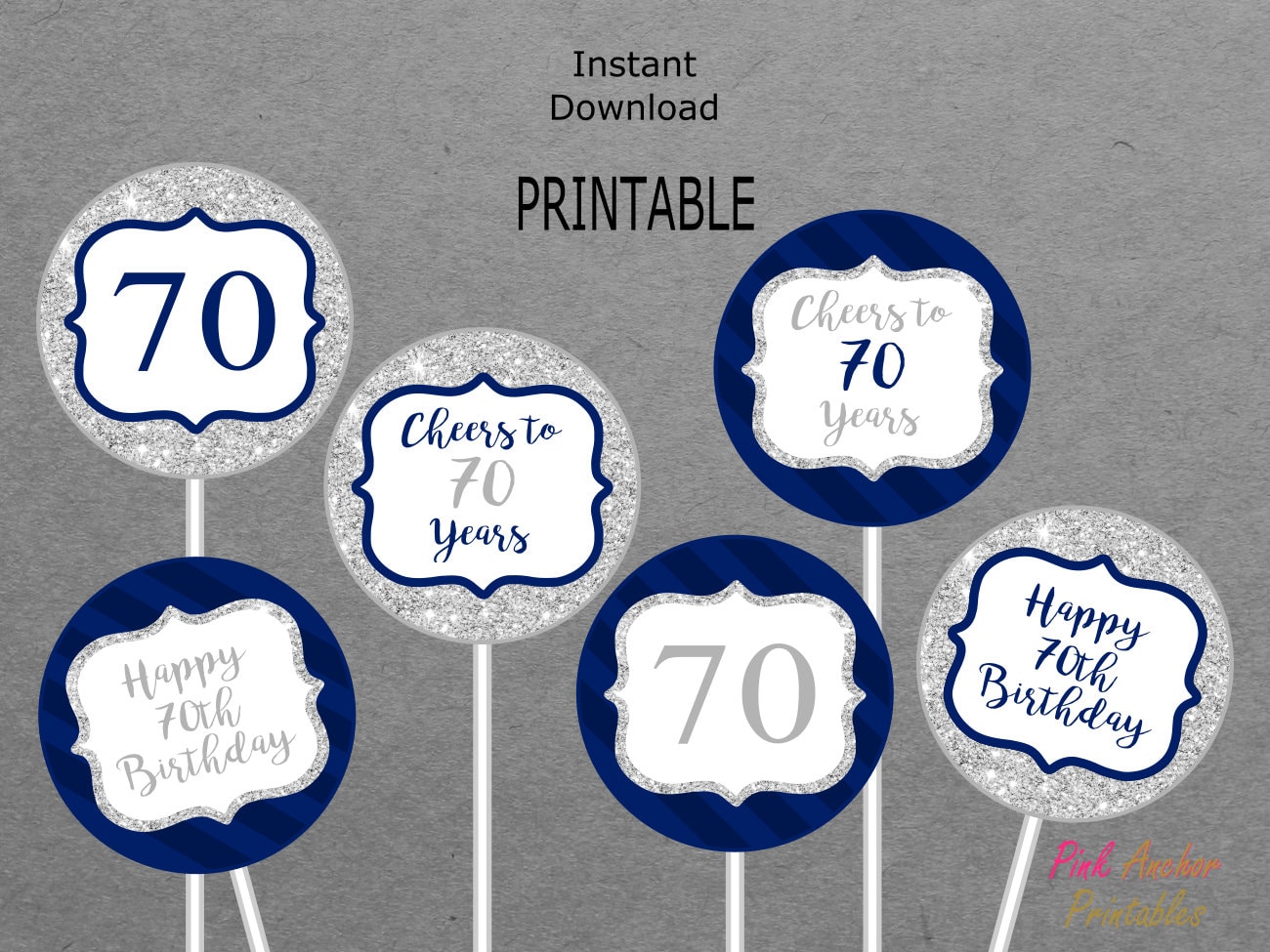 Free Printable 70th Birthday Decorations Free Printable 70th Birthday Decorations