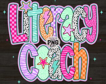 Alphabetisierungs-Coach Png Schulmädchen Sterne Bolt Gepard Tier Checker druckbare Design sofort-Download