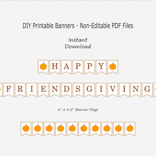 Printable Friendsgiving Banner Etsy