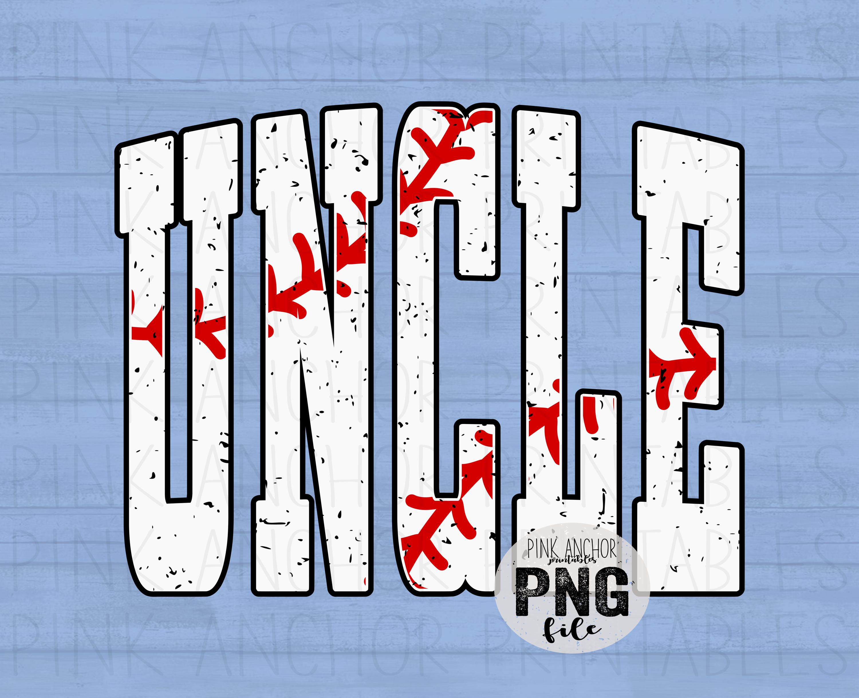 Uncle Baseball Uncle Baseball Png Printable Design INSTANT DOWNLOAD - Etsy
