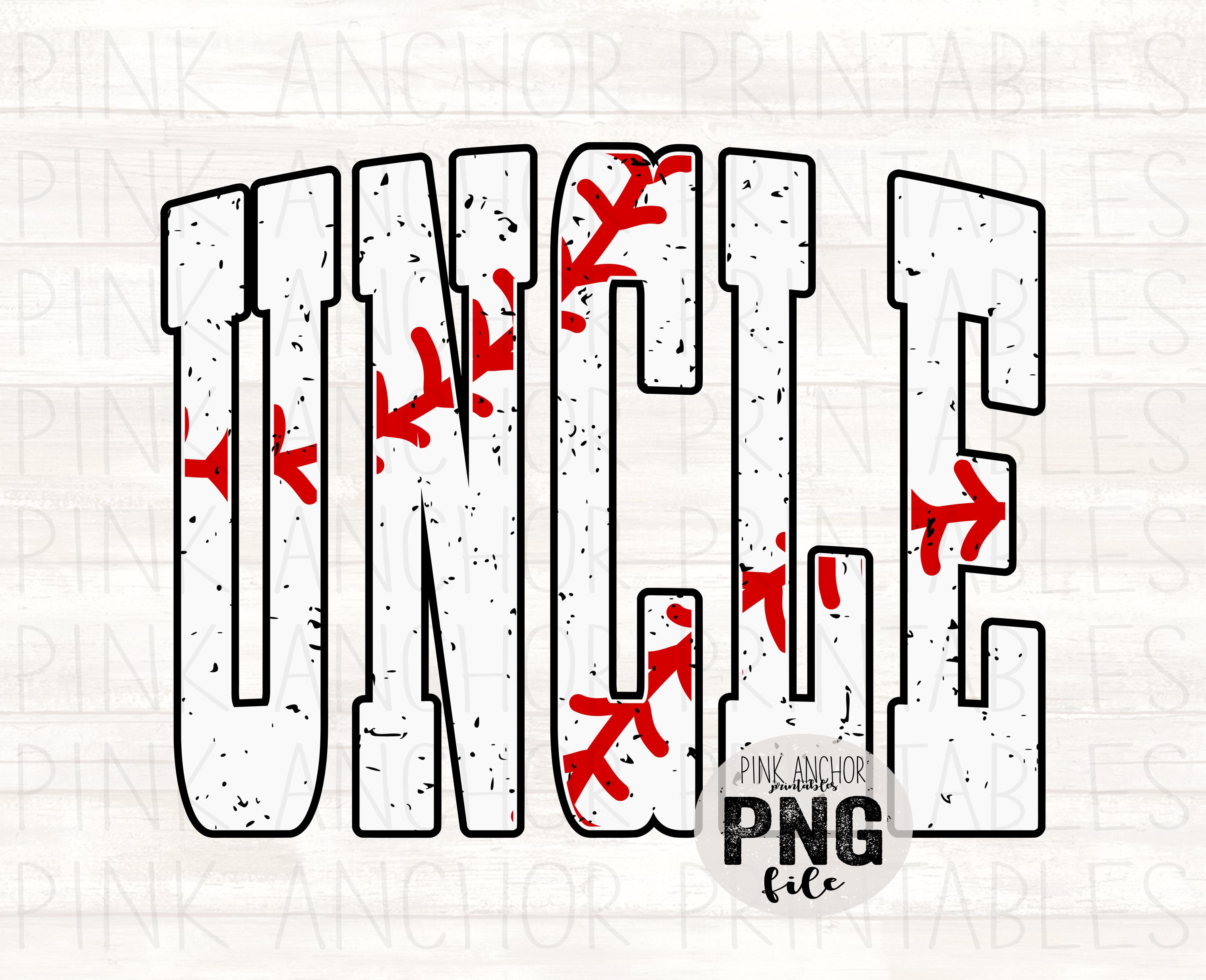 Uncle Baseball Uncle Baseball Png Printable Design INSTANT DOWNLOAD - Etsy