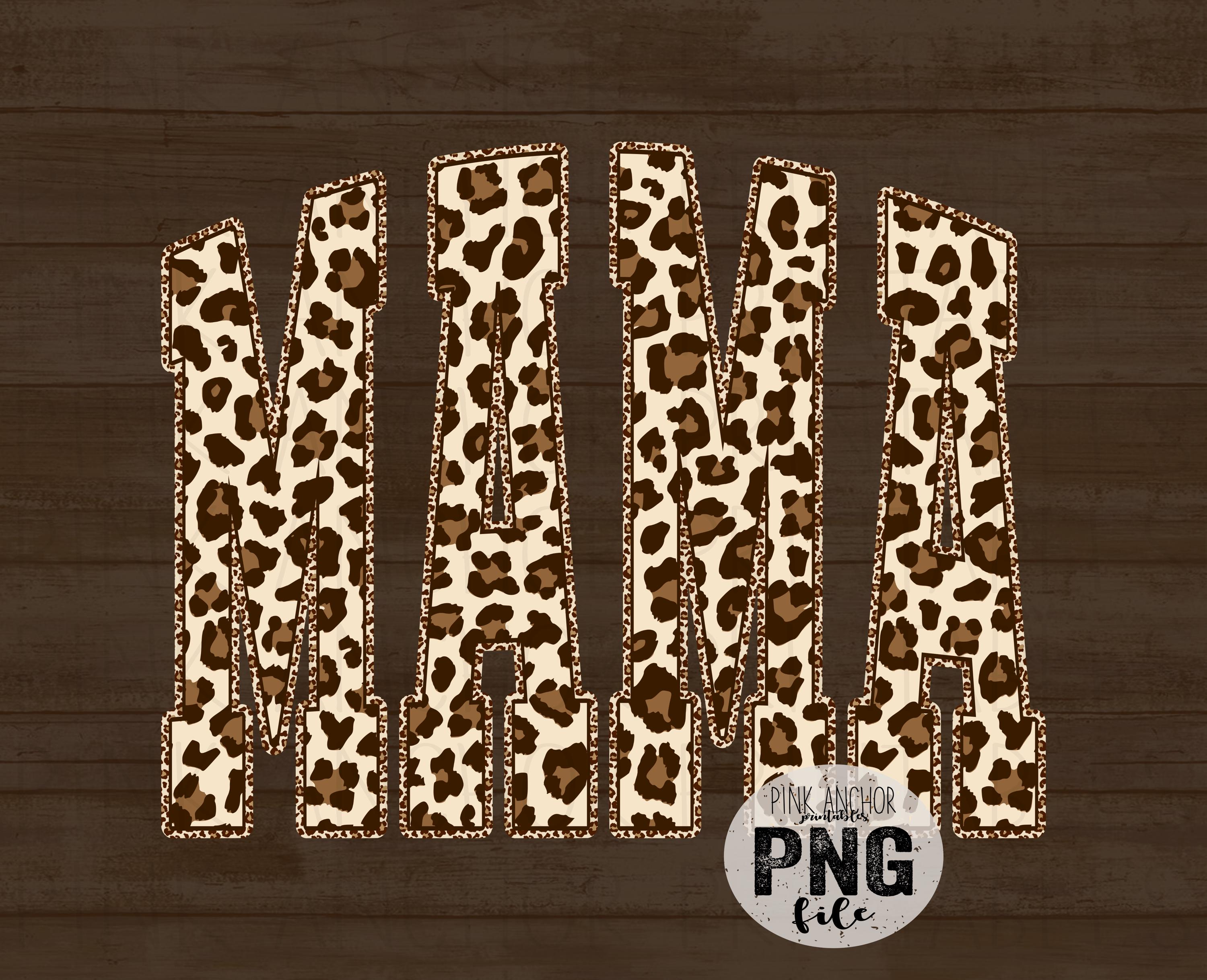 Mama Cheetah Png File Clip Art Printable Design Instant Download - Etsy