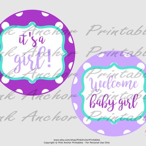 Printable Owl Centerpieces Plum Purple Light Purple &amp; - Etsy