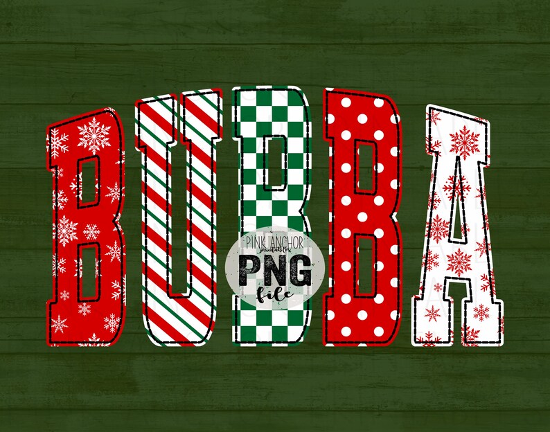 Instant Download Sissy Bubba Christmas Checker Snowflake Stripes ...