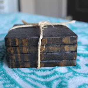 Reclaimed Wooden Coaster Set