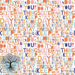 Encouraging Words and Affirmations Seamless Design