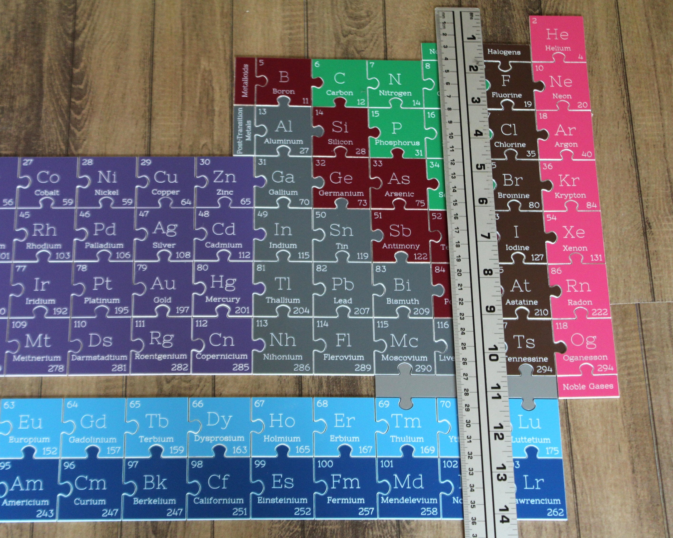 Peices Element Periodic Table of Elements Puzzle 128 Pieces Chemistry - Etsy Canada