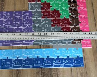 Tabla periódica de elementos Puzzle (128 piezas), Ayuda para el aprendizaje  de la química, Juguete de la ciencia, Manipulativo de la ciencia física, - Main Image