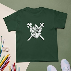 Ungdom Klassiska samtal cykel 2 Community T-shirt Vitt tryck, Att känna Gud och göra honom känd, anpassningsbar, Community T-shirt