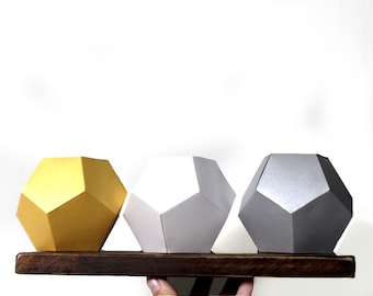 Large Dodecahedron Cardstock Model, Polyhedron, 3D Shapes, Homeschooling, Montessori, paper, Mathematics, Manipulative, Precut, Polygon
