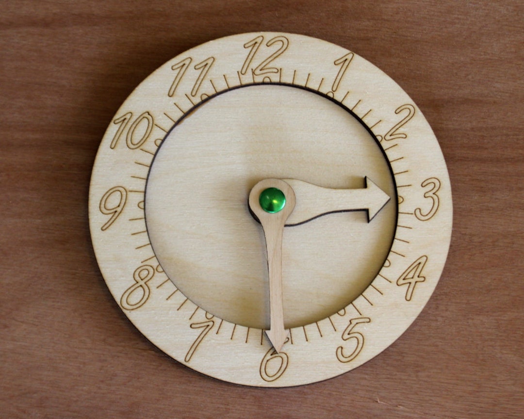 Analog Clock Learning Aid, Telling Time, Time Keeping, Mathematics Manipulatives, Homeschooling
