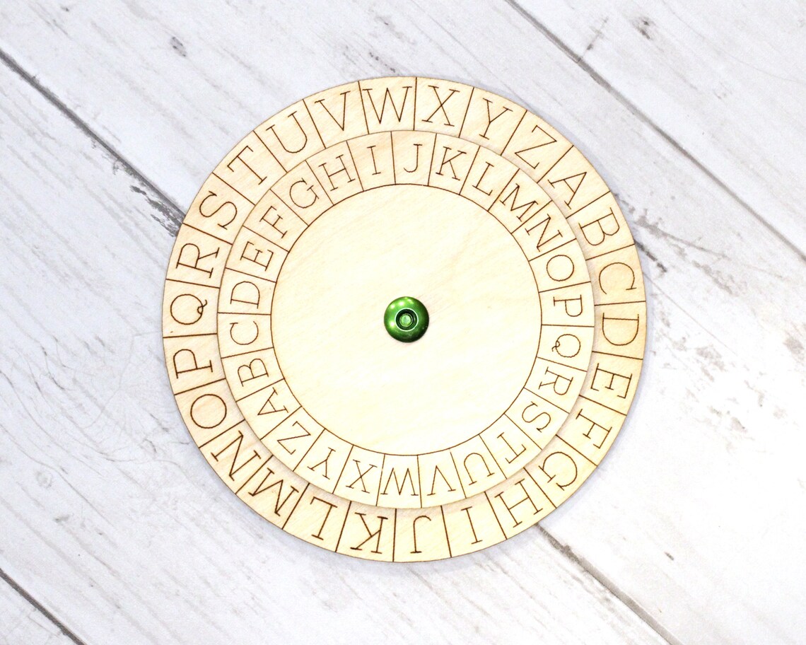 Cipher Wheel, Cipher Disk, Decoder, Encryption, Escape Room Prop ...