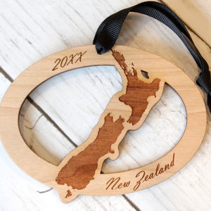 Neuseeland Holzornament, Weihnachten, personalisiert, Brauch, Dienststelle, Auckland, Christ Church, Wellington, Maori, Polynesien, Pazifik