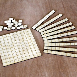 Base 10 Math Manipulatives, Homeschooling, Montessori, Hundreds, Place ...
