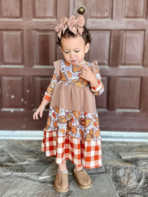 brown butterfly dress Butterfly sleeve Bohemian Maxi dress (black n brown) main image 1