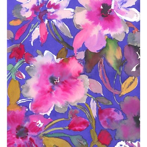 Limited Edition 8x10 & 11x14 Watercolor floral pattern print | floral wall art kerrisheiladesign home decor spring bloom nature inspired art