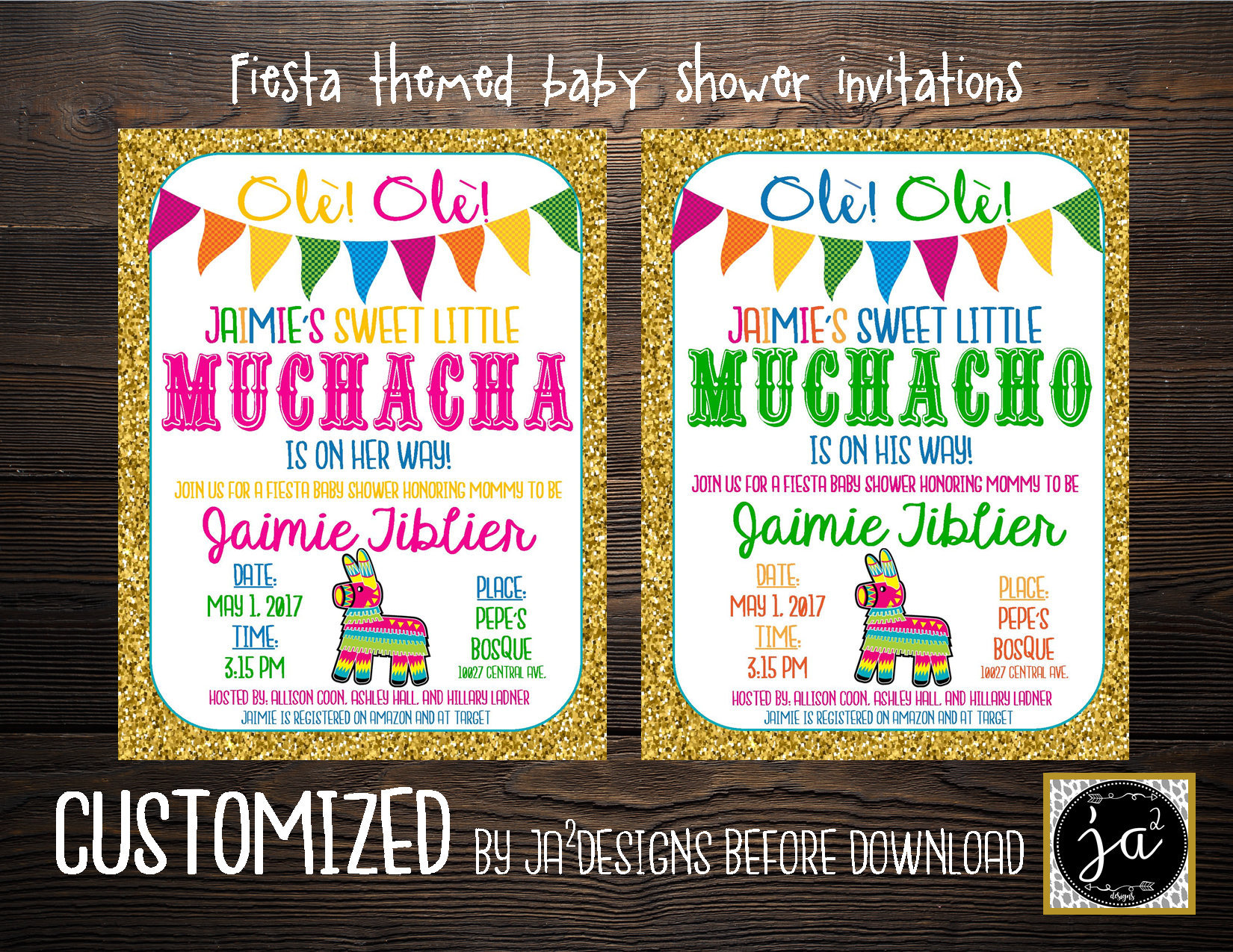 Customizable Fiesta Baby Shower Invitation/ Boy Baby Shower Etsy
